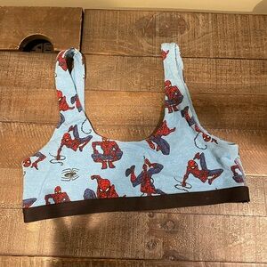 Marvel Spider Man Blue Bra